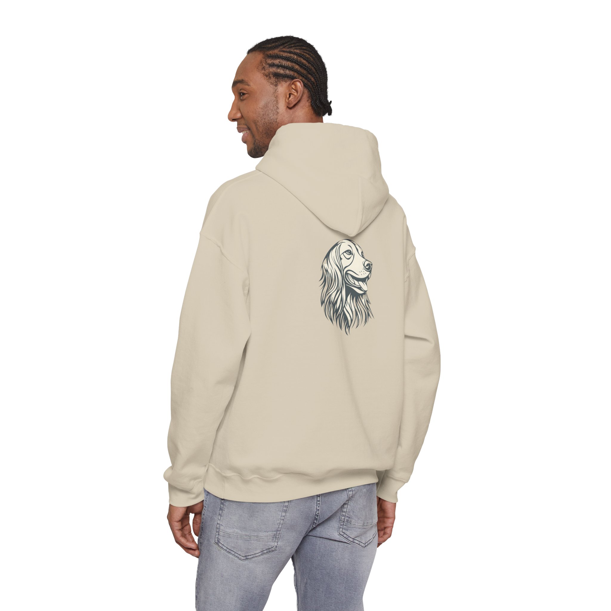 Hoodie — Elegant Golden Retriever Portrait Pullover - Image 2