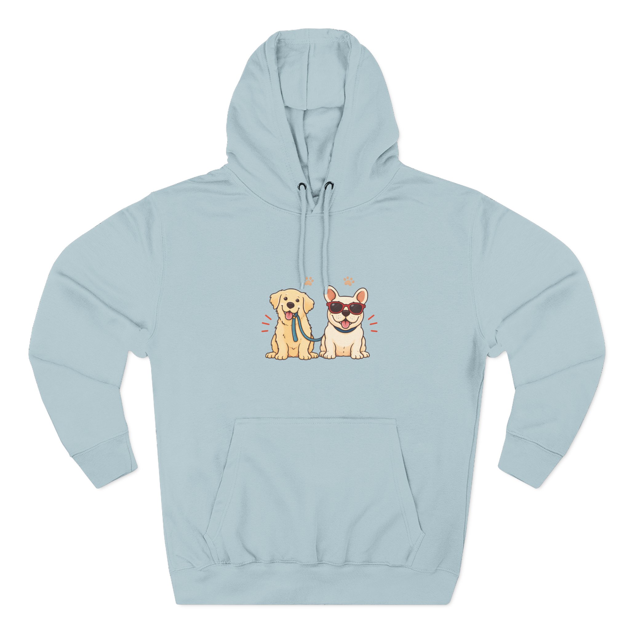 Cute Golden Retriever & French Bulldog Hoodie — Dog Lover Fleece Pullover - Image 5