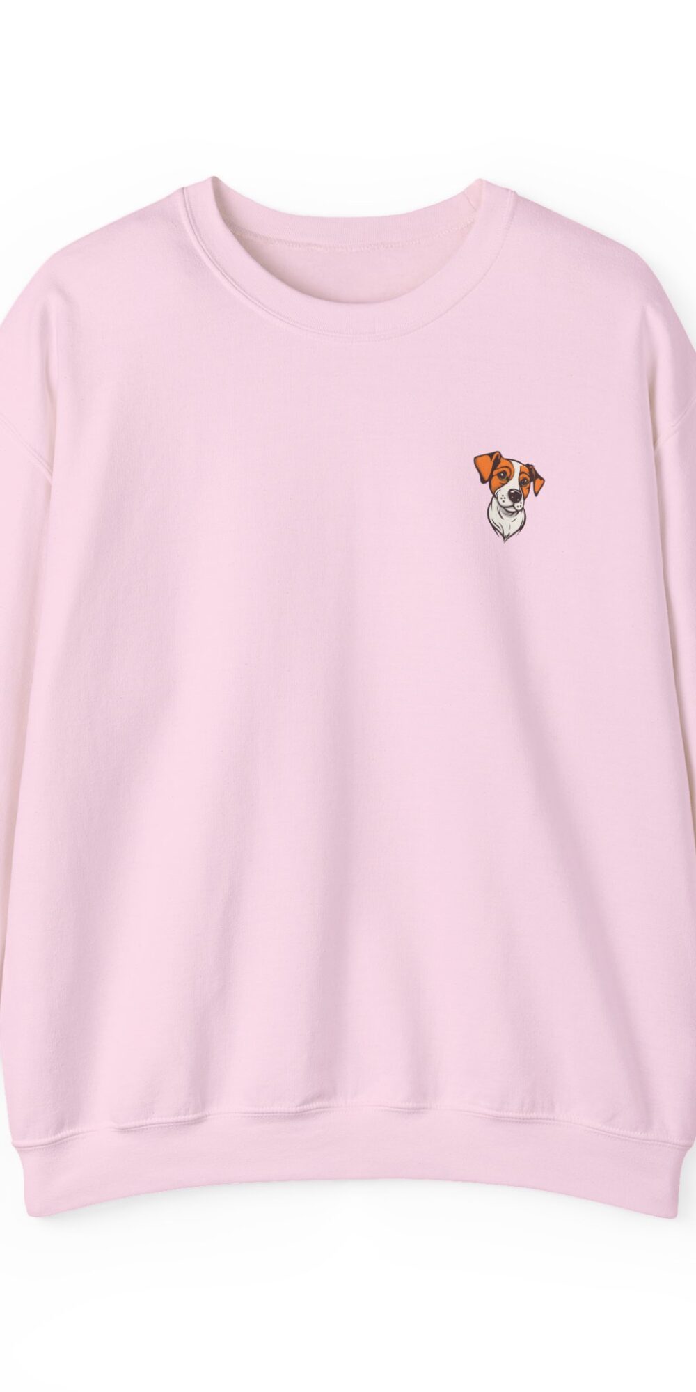 Embroidered Jack Russell Puppy Crewneck Sweatshirt