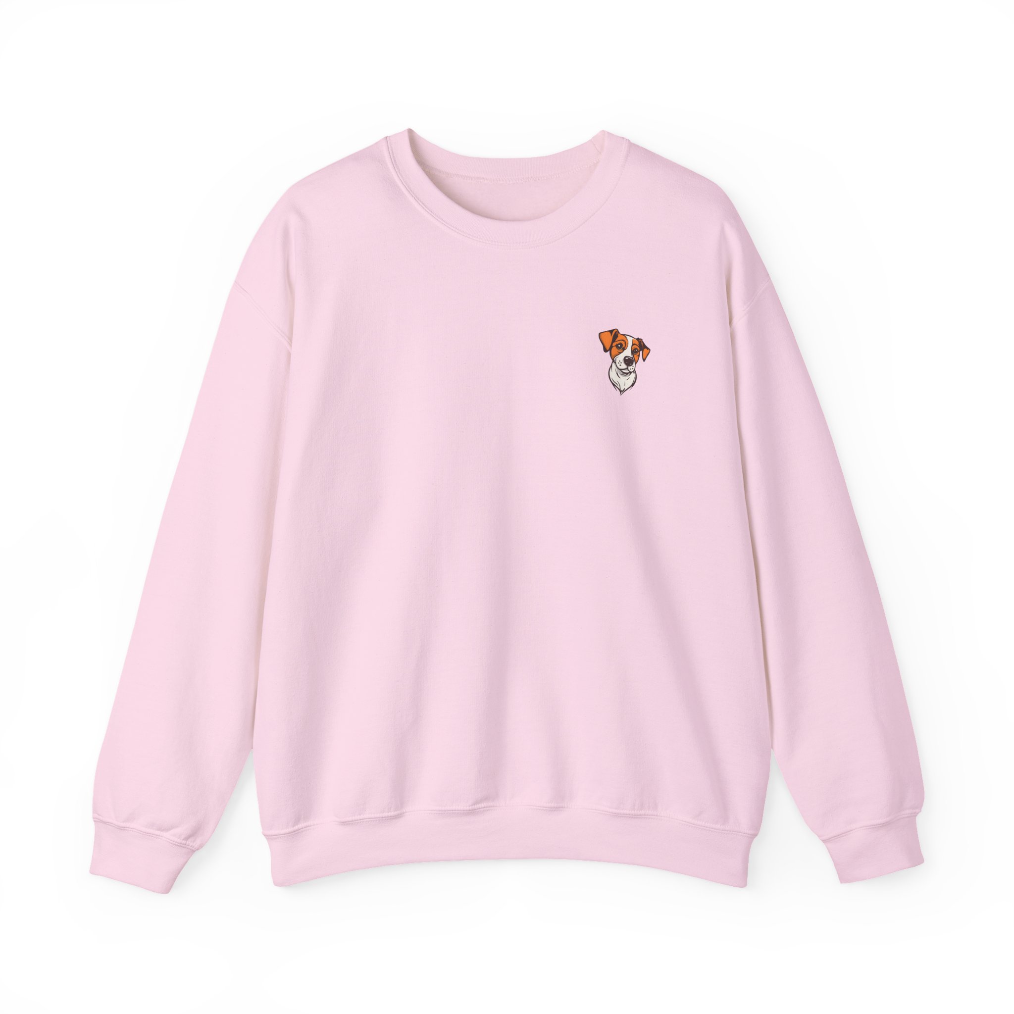 Embroidered Jack Russell Puppy Crewneck Sweatshirt