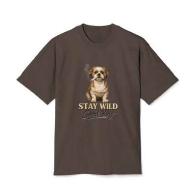 Stay Wild Good Boy Tee — Cute Puppy Graphic T-Shirt