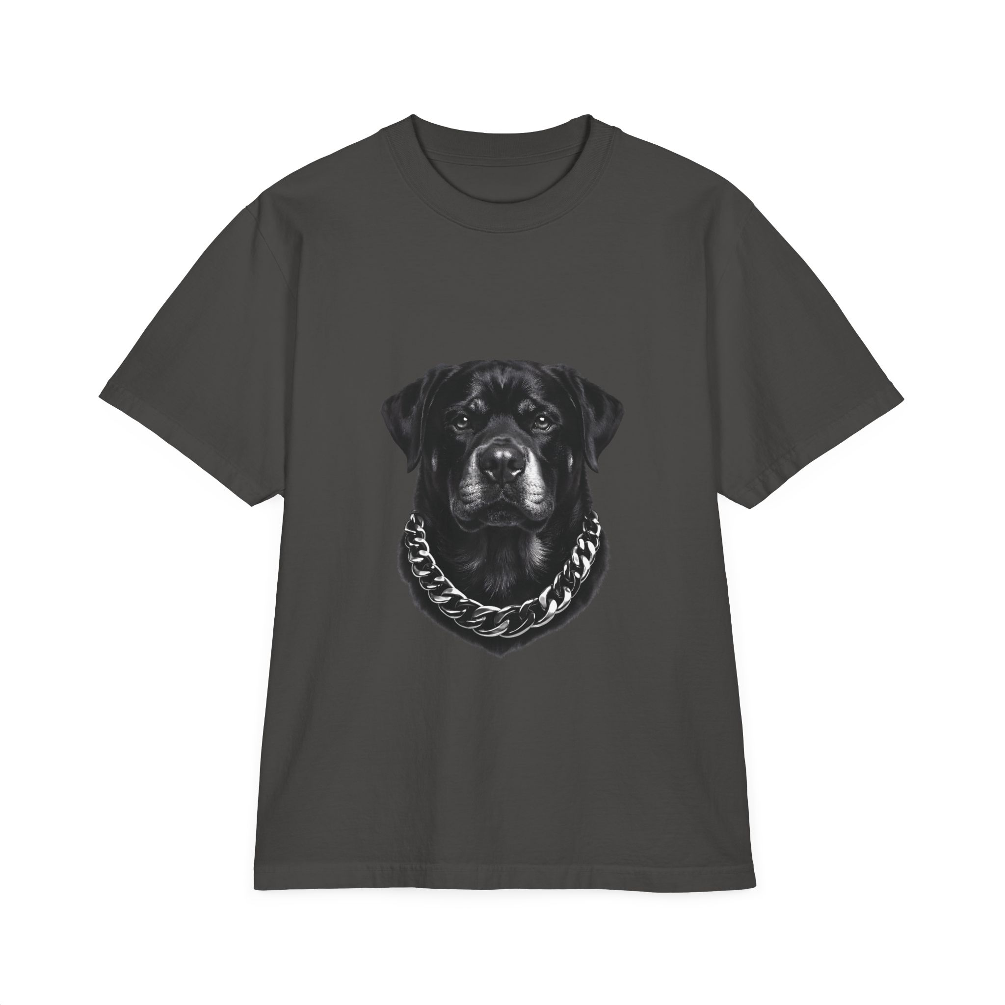 Rottweiler Portrait T-Shirt — Black Dog Face Graphic Tee - Image 5