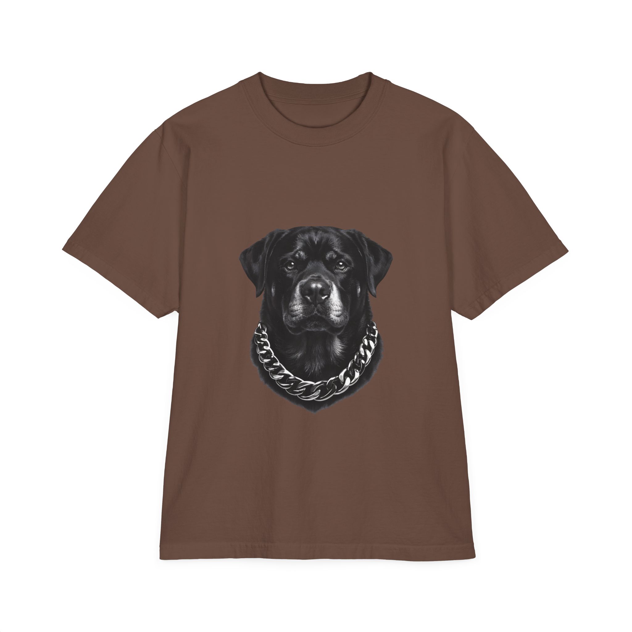 Rottweiler Portrait T-Shirt — Black Dog Face Graphic Tee - Image 4