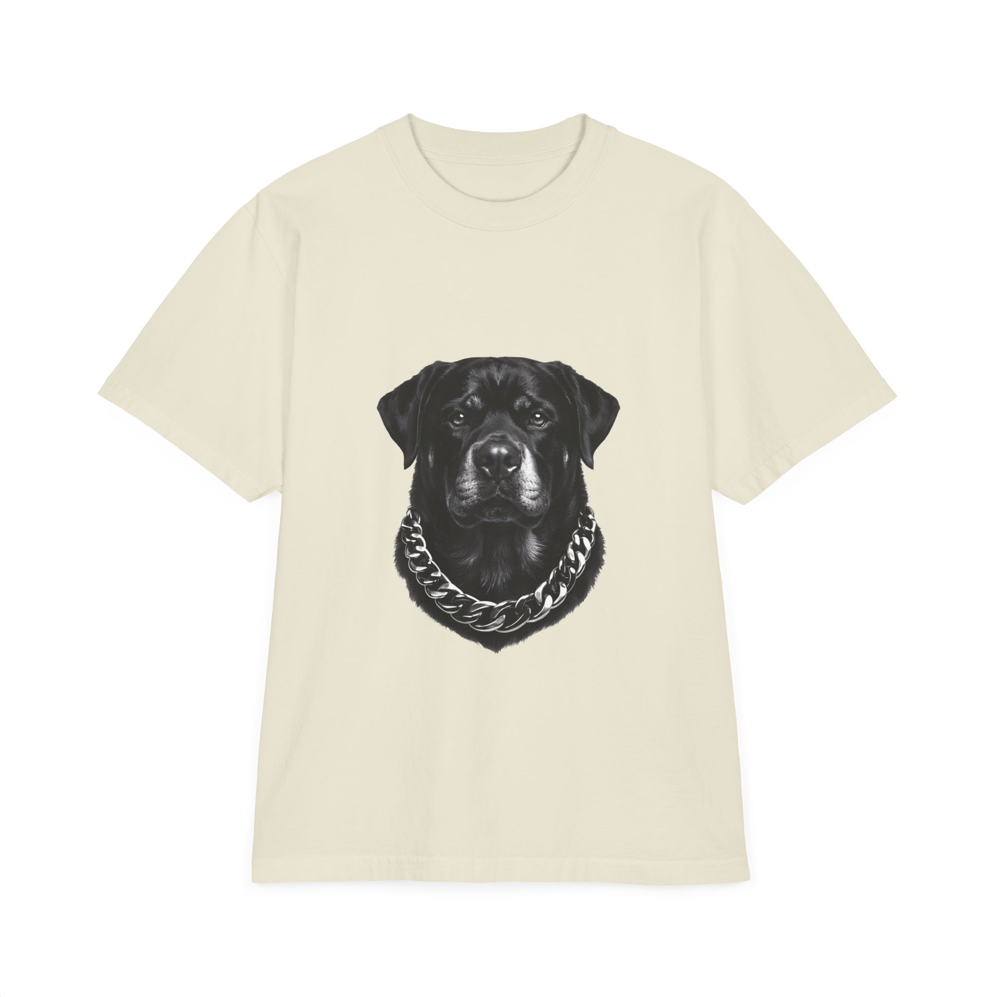 Rottweiler Portrait T-Shirt — Black Dog Face Graphic Tee - Image 3